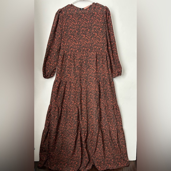 pashmina Dresses & Skirts - Pashmina Brand Maxi Dress Boho Floral Puff Sleeve Medium